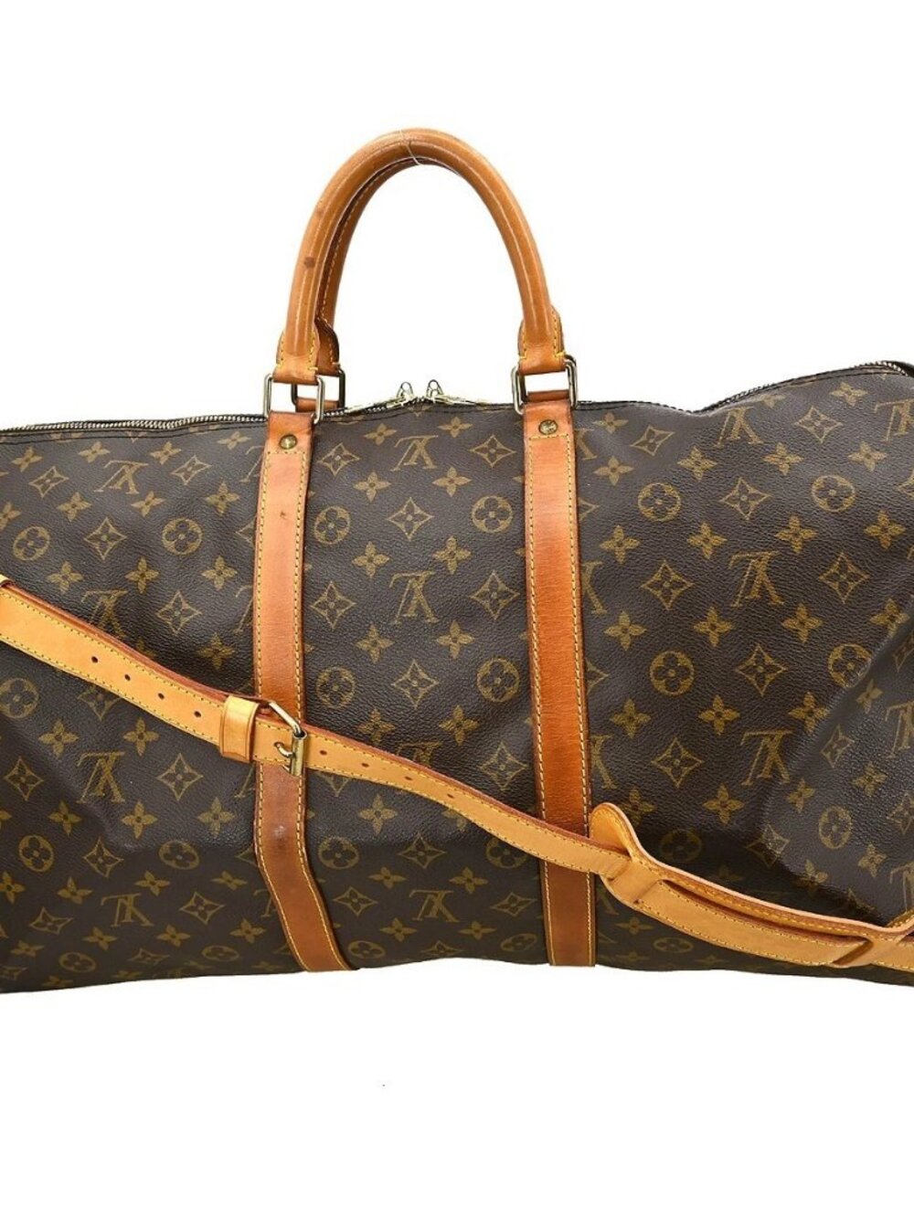LOUIS VUITTON KEEPALL BANDOULIERE 55 TRAVEL BAG - Picture 2 of 13